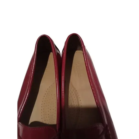 Weejuns Hand Crafted Genuine Leather Red Patent Leather Penny Loafer Shoes Sz 10 - Picture 6 of 10